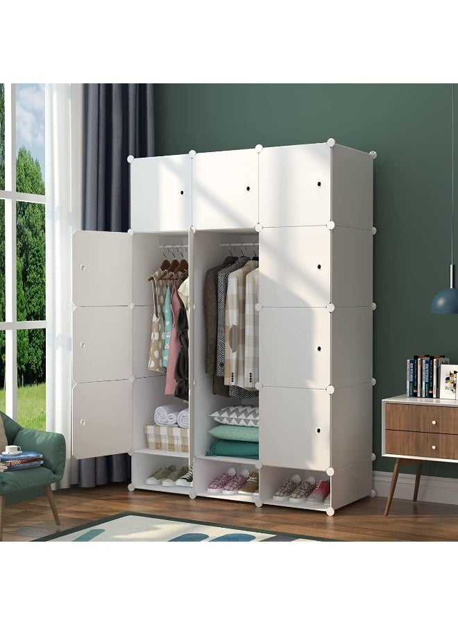 SUPAAR Portable 12 Storage Organizer with Shoe Rack