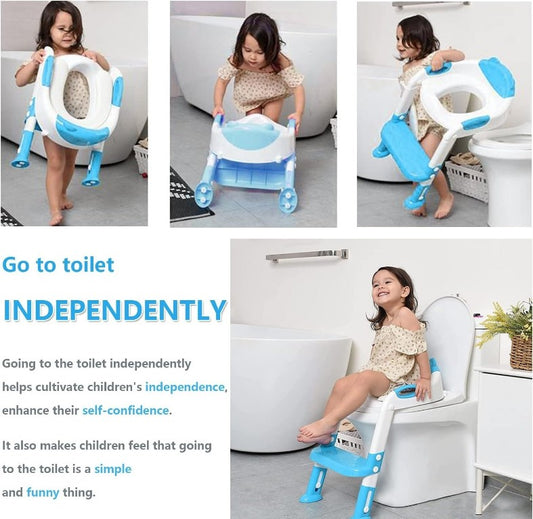 Kids Folding Toilet Seat With Ladder