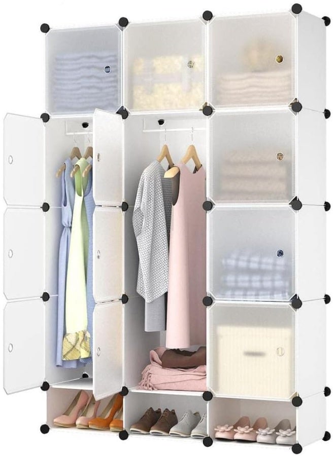 SUPAAR Portable 12 Storage Organizer with Shoe Rack