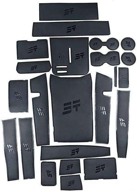 for Dodge Durango Accessories 2021 2022 2023 2024 2025 2026 (7 Seats Version) Center Console Liner Mat Cup Holder Insert Coasters Pads Door Slot Liners Non-Slip Anti Dust Interior 23pcs Set