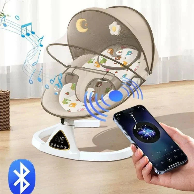 Smart Electric Baby Swing & Rocker with Remote Control