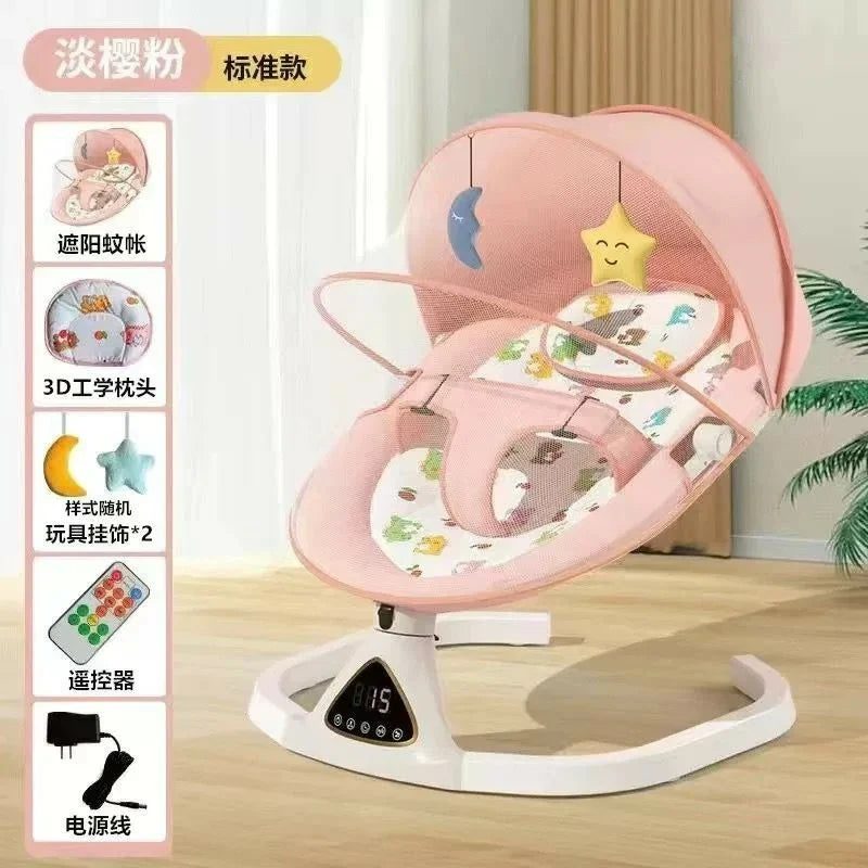 Smart Electric Baby Swing & Rocker with Remote Control