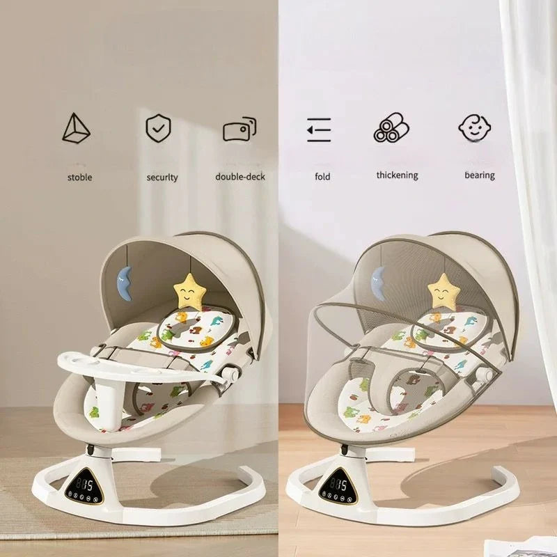 Smart Electric Baby Swing & Rocker with Remote Control