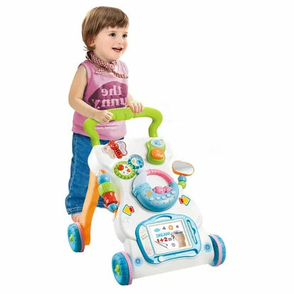 Interactive Sit-to-Stand Learning Walker with Drawing Board