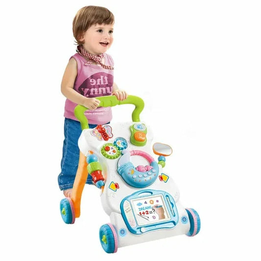 Interactive Sit-to-Stand Learning Walker with Drawing Board