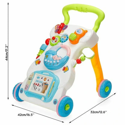 Interactive Sit-to-Stand Learning Walker with Drawing Board