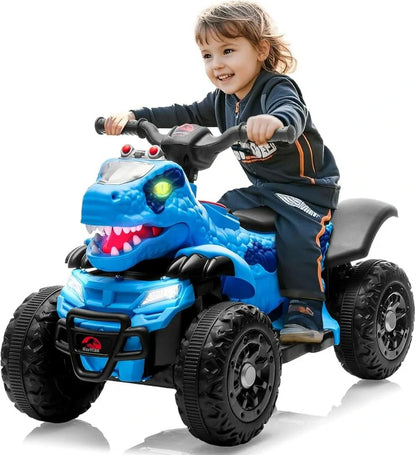 Kids Premium 12V Dinosaur Electric ATV Bluetooth & LED Lights