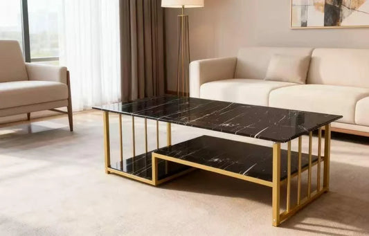 Elegant Marble 2-Tier center Table