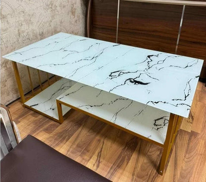 Elegant Marble 2-Tier center Table