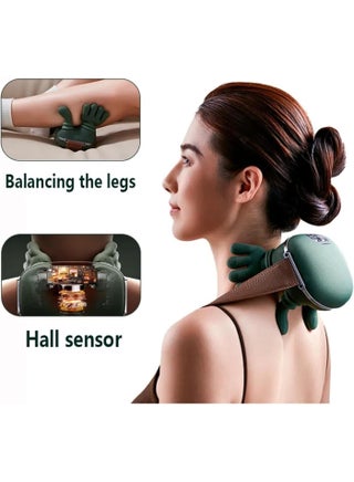 Smart Neck and Shoulder Massager – Wireless Deep Tissue 4D Kneading Massage Device with Heat & 3-Speed Adjustment