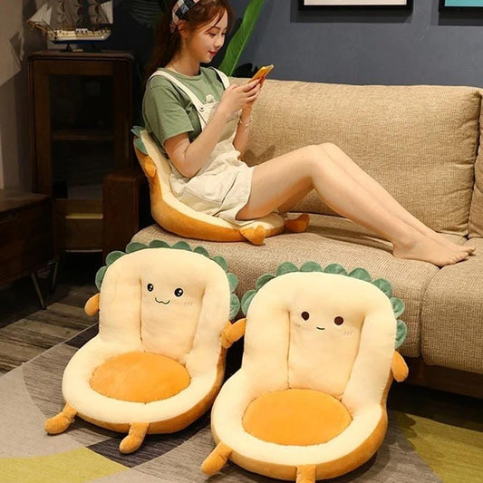 Lovely Floor Cushion Soft Plushie Chair Sofa Butt Pad With Funny Details Floor Mat For Office Dining And Car Chair Accessory