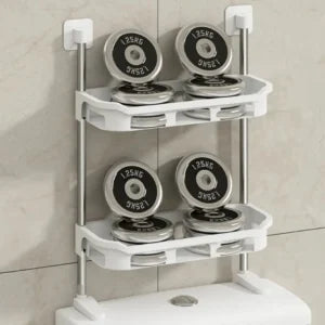 2 Tier Toilet Tank Top Caddy, Wall Mounted 
Organizer, Bathroom Oragnizer