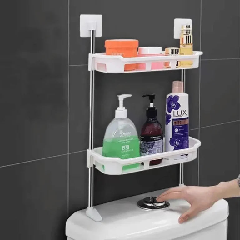 2 Tier Toilet Tank Top Caddy, Wall Mounted 
Organizer, Bathroom Oragnizer
