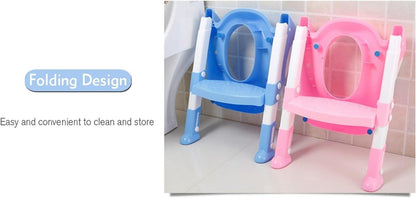 Kids Folding Toilet Seat With Ladder