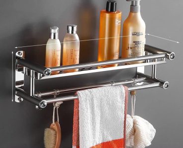 Wall Mount 2 Layer Bathroom Rack