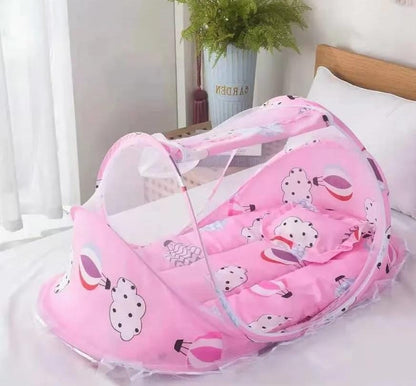 Baby crib netting, folding baby mosquito nets, mattress cover, pillow, travel bed supplies for 0-3 year old babies