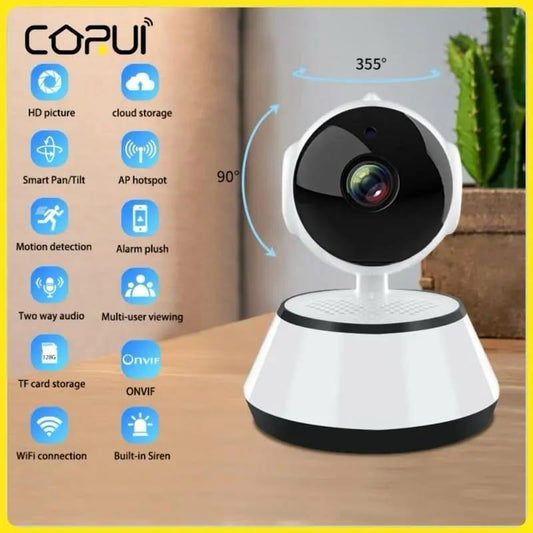 Popular Mini Home Security Camera HD 720P 1.0MP 360 Degree Mini Robot Baby Monitor V380 WiFi IP Camera