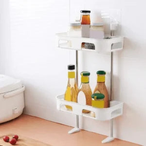 2 Tier Toilet Tank Top Caddy, Wall Mounted 
Organizer, Bathroom Oragnizer