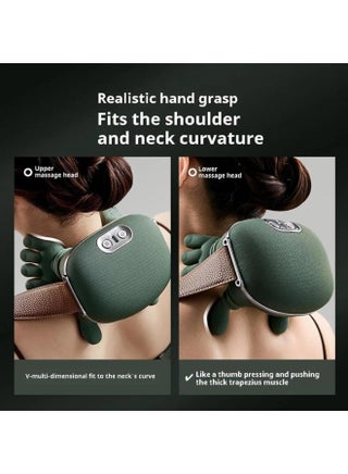 Smart Neck and Shoulder Massager – Wireless Deep Tissue 4D Kneading Massage Device with Heat & 3-Speed Adjustment