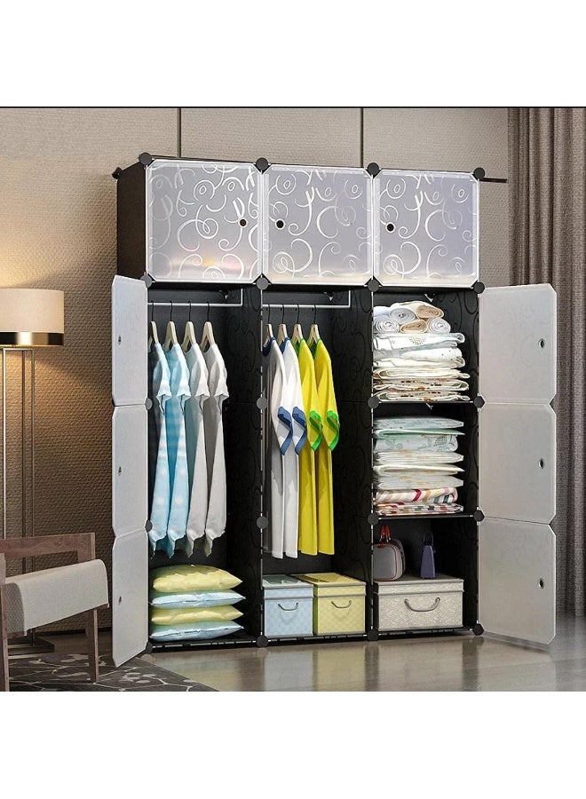SUPAAR Portable 12 Storage Organizer with Shoe Rack