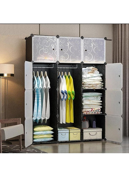 SUPAAR Portable 12 Storage Organizer with Shoe Rack