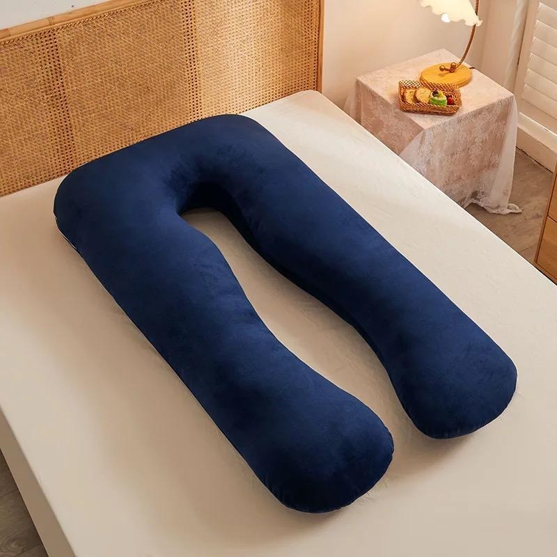 Ultra Soft Full Body Pregnancy Pillow/Maternity Pillow U Shaped Pillow for Pregnant Women Sleeping with Velvet Zippered Cover- Standard