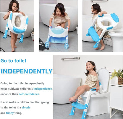 Kids Folding Toilet Seat With Ladder