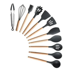 SPATULA SPOON SET, KITCHEN UTENSIL SET, NON STICK KITCHEN UTENSIL,BLACK COLOUR