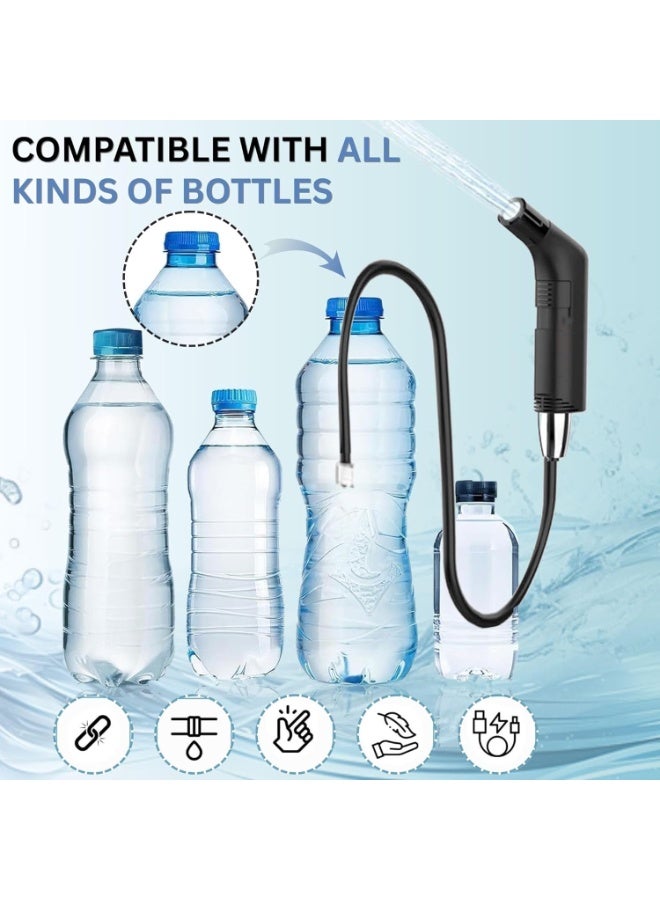 Portable Travel Bidet Shattaf with 2.3L Water Tank – Handheld Muslim Toilet Bidet Sprayer, 2-Speed Flow Control, 1.2M Long Hose, IPX6 Waterproof