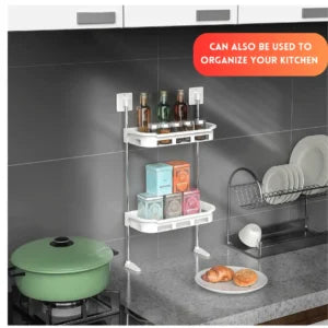 2 Tier Toilet Tank Top Caddy, Wall Mounted 
Organizer, Bathroom Oragnizer