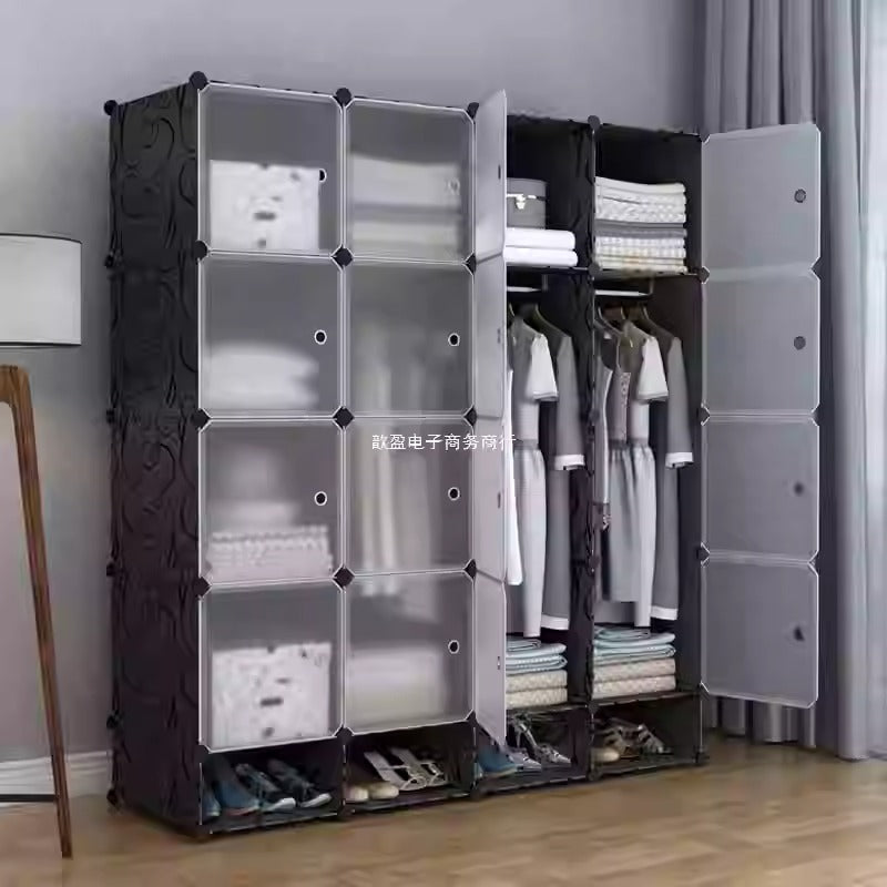 SUPAAR Portable 16 Storage Organizer with Shoe Rack
