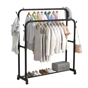 DOUBLE CURVED SHAPE CLOTH RACK,