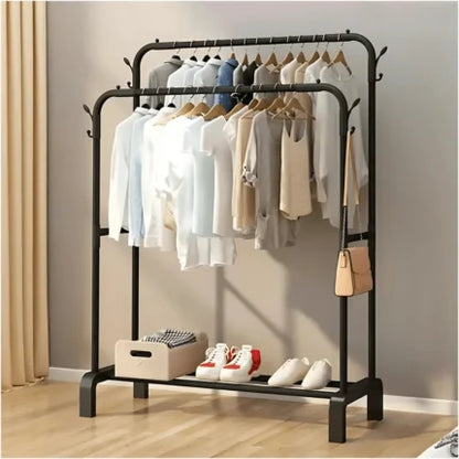 DOUBLE CURVED SHAPE CLOTH RACK,