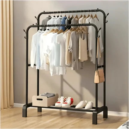 DOUBLE CURVED SHAPE CLOTH RACK,